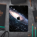 Swirling Glowing Starry Galaxy - Full Body Skin Decal for the Apple iPad Pro 12.9", 11", 10.5", 9.7", Air or Mini (All Models Available)