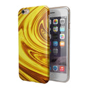 Swirling Liquid Gold iPhone 6/6s or 6/6s Plus 2-Piece Hybrid INK-Fuzed Case