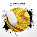 Swirling Liquid Gold// WaterProof Rubber Foam Backed Anti-Slip Mouse Pad for Home Work Office or Gaming Computer Desk