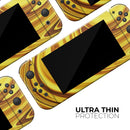 Swirling Liquid Gold // Skin Decal Wrap Kit for Nintendo Switch Console & Dock, Joy-Cons, Pro Controller, Lite, 3DS XL, 2DS XL, DSi, or Wii - Vinyl Skin Wrap for Nintendo Switch 2, OLED, Lite, Pro Controller, Wii & Classic Handhelds