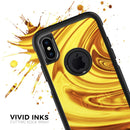 Swirling Liquid Gold  - Skin Kit for the iPhone OtterBox Cases