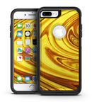 Swirling Liquid Gold  - iPhone 7 or 7 Plus Commuter Case Skin Kit