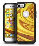Swirling Liquid Gold  - iPhone 7 or 7 Plus Commuter Case Skin Kit