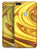Swirling Liquid Gold  - Skin-kit for the iPhone 8 or 8 Plus