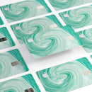 Swirling Mint Acrylic Marble - Premium Protective Decal Skin-Kit for the Apple Credit Card