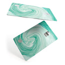 Swirling Mint Acrylic Marble - Premium Protective Decal Skin-Kit for the Apple Credit Card