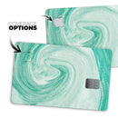 Swirling Mint Acrylic Marble - Premium Protective Decal Skin-Kit for the Apple Credit Card