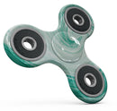 Swirling Mint Acrylic Marble Full-Body Fidget Spinner Skin-Kit