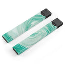 Swirling Mint Acrylic Marble - Premium Decal Protective Skin-Wrap Sticker compatible with the Juul Labs vaping device