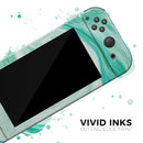 Swirling Mint Acrylic Marble // Skin Decal Wrap Kit for Nintendo Switch Console & Dock, Joy-Cons, Pro Controller, Lite, 3DS XL, 2DS XL, DSi, or Wii - Vinyl Skin Wrap for Nintendo Switch 2, OLED, Lite, Pro Controller, Wii & Classic Handhelds