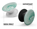 Swirling Mint Acrylic Marble - Skin Kit for PopSockets and other Smartphone Extendable Grips & Stands