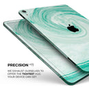 Swirling Mint Acrylic Marble - Full Body Skin Decal for the Apple iPad Pro 12.9", 11", 10.5", 9.7", Air or Mini (All Models Available)