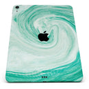 Swirling Mint Acrylic Marble - Full Body Skin Decal for the Apple iPad Pro 12.9", 11", 10.5", 9.7", Air or Mini (All Models Available)