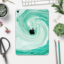 Swirling Mint Acrylic Marble - Full Body Skin Decal for the Apple iPad Pro 12.9", 11", 10.5", 9.7", Air or Mini (All Models Available)