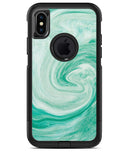 Swirling Mint Acrylic Marble - iPhone X OtterBox Case & Skin Kits