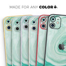 Swirling Mint Acrylic Marble - Protective Skin Wrap & Decal – Compatible with iPhone SE to iPhone 17 Pro Max (All Models)
