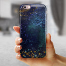 Swirling Multicolor Star Explosion iPhone 6/6s or 6/6s Plus 2-Piece Hybrid INK-Fuzed Case