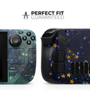 Swirling Multicolor Star Explosion // Vinyl Skin Wrap for Steam Deck OLED & Steam Deck (LCD) — Soft Matte or Ultra Gloss