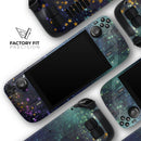 Swirling Multicolor Star Explosion // Vinyl Skin Wrap for Steam Deck OLED & Steam Deck (LCD) — Soft Matte or Ultra Gloss