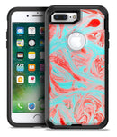 Swirling Pink and Mint Acrylic Marble - iPhone 7 Plus/8 Plus OtterBox Case & Skin Kits