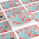 Swirling Pink and Mint Acrylic Marble - Premium Protective Decal Skin-Kit for the Apple Credit Card