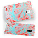 Swirling Pink and Mint Acrylic Marble - Premium Protective Decal Skin-Kit for the Apple Credit Card