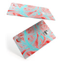 Swirling Pink and Mint Acrylic Marble - Premium Protective Decal Skin-Kit for the Apple Credit Card