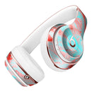 Swirling Pink and Mint Acrylic Marble Full-Body Skin Kit for the Beats by Dre Solo 3 Wireless Headphones