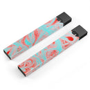 Swirling Pink and Mint Acrylic Marble - Premium Decal Protective Skin-Wrap Sticker compatible with the Juul Labs vaping device