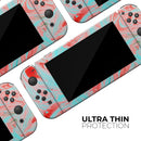 Swirling Pink and Mint Acrylic Marble // Skin Decal Wrap Kit for Nintendo Switch Console & Dock, Joy-Cons, Pro Controller, Lite, 3DS XL, 2DS XL, DSi, or Wii - Vinyl Skin Wrap for Nintendo Switch 2, OLED, Lite, Pro Controller, Wii & Classic Handhelds