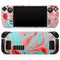 Swirling Pink and Mint Acrylic Marble // Full Body Skin Decal Wrap Kit for the Steam Deck handheld gaming computer