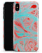 Swirling Pink and Mint Acrylic Marble - iPhone X Clipit Case