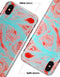 Swirling Pink and Mint Acrylic Marble - iPhone X Clipit Case
