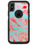 Swirling Pink and Mint Acrylic Marble - iPhone X OtterBox Case & Skin Kits