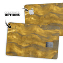 Swirly Golden Fur - Premium Protective Decal Skin-Kit for the Apple Credit Card