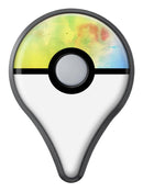 Switched Yellow Absorbed Watercolor Texture Pokémon GO Plus Vinyl Protective Decal Skin Kit