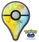 Switched Yellow Absorbed Watercolor Texture Pokémon GO Plus Vinyl Protective Decal Skin Kit