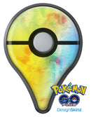Switched Yellow Absorbed Watercolor Texture Pokémon GO Plus Vinyl Protective Decal Skin Kit