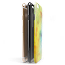 Switched Yellow Absorbed Watercolor Texture iPhone 6/6s or 6/6s Plus 2-Piece Hybrid INK-Fuzed Case