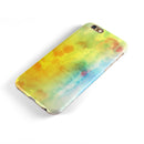 Switched Yellow Absorbed Watercolor Texture iPhone 6/6s or 6/6s Plus 2-Piece Hybrid INK-Fuzed Case