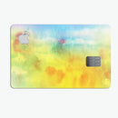 Switched Yellow Absorbed Watercolor Texture - Premium Protective Decal Skin-Kit for the Apple Credit Card