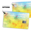 Switched Yellow Absorbed Watercolor Texture - Premium Protective Decal Skin-Kit for the Apple Credit Card