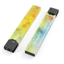 Switched Yellow Absorbed Watercolor Texture - Premium Decal Protective Skin-Wrap Sticker compatible with the Juul Labs vaping device