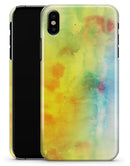 Switched Yellow Absorbed Watercolor Texture - iPhone X Clipit Case