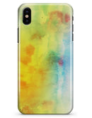 Switched Yellow Absorbed Watercolor Texture - iPhone X Clipit Case