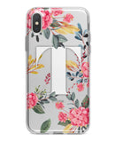 Floral Monogram - Crystal Clear Hard Case for the iPhone XS MAX, XS & More (ALL AVAILABLE)