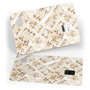 Tan Brush Strokes of Gold - Premium Protective Decal Skin-Kit for the Apple Credit Card