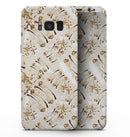 Tan Brush Strokes of Gold - Samsung Galaxy S8 Full-Body Skin Kit