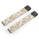 Tan Brush Strokes of Gold - Premium Decal Protective Skin-Wrap Sticker compatible with the Juul Labs vaping device