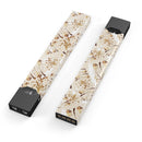 Tan Brush Strokes of Gold - Premium Decal Protective Skin-Wrap Sticker compatible with the Juul Labs vaping device